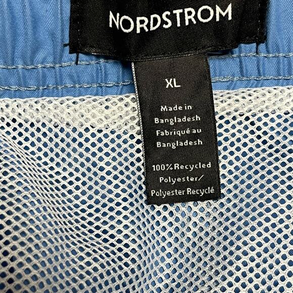 Nordstrom Blue Swim Trunks Quick-Dry Elastic Waist - Picture 5 of 6